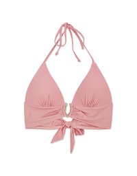 【PUSH UP】Halter Criss Ring Push Up Bikini Top (Thick Padded)