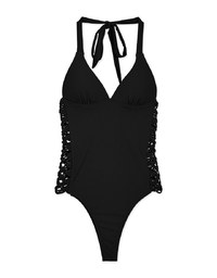 【PUSH UP 】Sensual Side-Hollow Braided Swimsuit Push Up Bra Padded