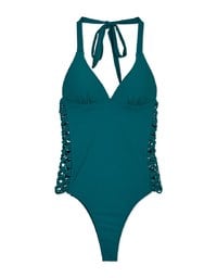 【PUSH UP 】Sensual Side-Hollow Braided Swimsuit Push Up Bra Padded