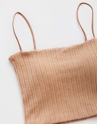 Elevated Detailing Cami Crop Top (With Padding)