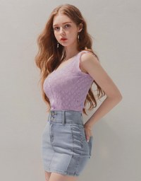 Breezy Cooling No Filter Denim Jeans Mini Skirt