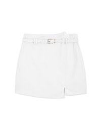 High Waisted Small Slit Skorts (With Belt)