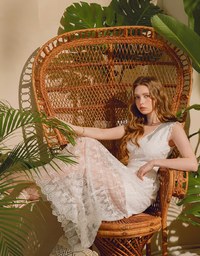 Paisley Lace Maxi Dress