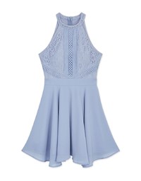 Soigné Lace Splice Mini Dress