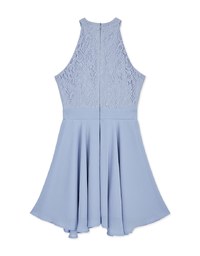 Soigné Lace Splice Mini Dress