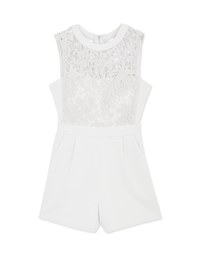 Jacquard Lace Playsuit (With Non-Detachable Bra Pads)