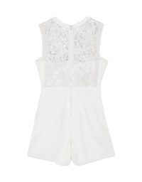 Jacquard Lace Playsuit (With Non-Detachable Bra Pads)