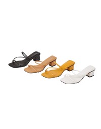 Croc-Print Block-Heeled Sandals