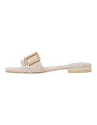 Square-Buckle Slide Sandals