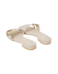 Square-Buckle Slide Sandals