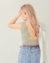 Enhanced Side-Smoothing Extra-Crop Bra Top