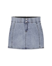Breezy Cooling No Filter Denim Jeans Mini Skirt