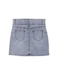 Breezy Cooling No Filter Denim Jeans Mini Skirt