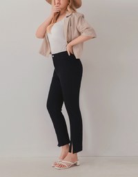 Iconic Side Slit Denim Jeans Pants