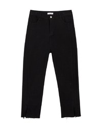 Iconic Side Slit Denim Jeans Pants