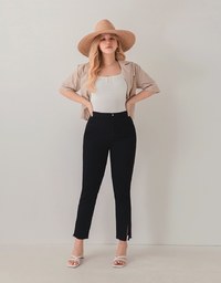 Iconic Side Slit Denim Jeans Pants