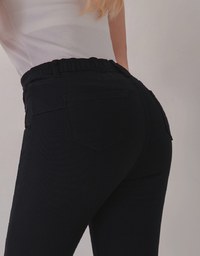 Iconic Side Slit Denim Jeans Pants