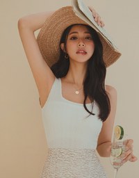 Minimal Textured Tank Top