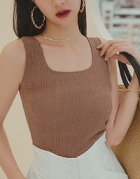 Minimal Textured Tank Top