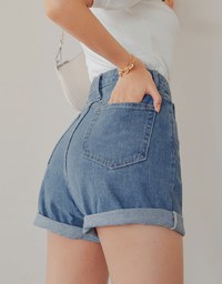Classic Roll-Up Denim Jeans Short