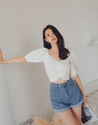 Classic Roll-Up Denim Jeans Short