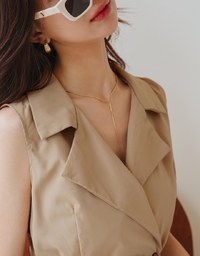 Lapel Dress (With Belt)