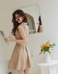 Lapel Dress (With Belt)