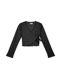 Finest Crossover Tie-Side Lettuce-Hem Top