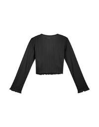 Finest Crossover Tie-Side Lettuce-Hem Top