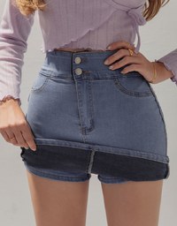 No Filter Shape-Up Slimming Denim Jeans Skorts 2.0 (With Butt Padding)