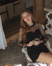 Overlapping Suede Skirt