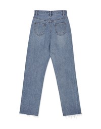 Voguish Ripped Straight-Leg Denim Jeans Pants