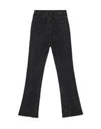 Edgy Chic Side-Slit Slim Fit Denim Jeans Pants