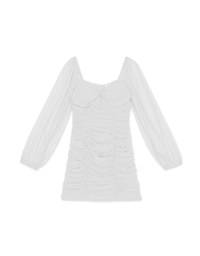 Sweetheart Ruched Bodycon Mini Dress(With padding)
