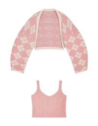 Casual Comfort Crop Knit Tank Top Set