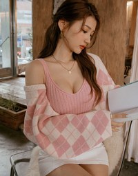 Casual Comfort Crop Knit Tank Top Set