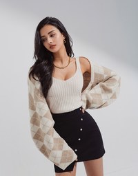 Casual Comfort Crop Knit Tank Top Set