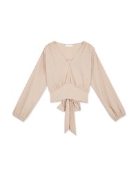 Feminine Chic Tie-Back Crop Top