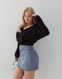No Filter Shape-Up Slimming Denim Jeans Skort 2.0 (With Butt Padding)