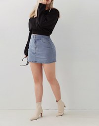 No Filter Shape-Up Slimming Denim Jeans Skort 2.0 (With Butt Padding)