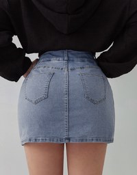 No Filter Shape-Up Slimming Denim Jeans Skort 2.0 (With Butt Padding)