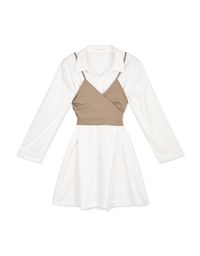 Korean Style Chic Two-Piece Shirt Dress