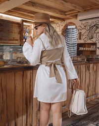 Korean Style Chic Two-Piece Shirt Dress