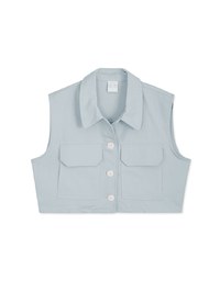 Iconic Dual-Pockets Crop Blouse Shirt