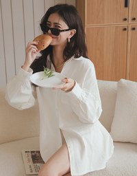 Minimal Simplicity Long Blouse Shirt