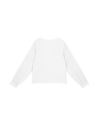 Feminine Chic Puffy Buttoned Top