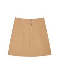 360° High Waisted Button Pleated Skort