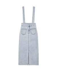 2Way High Waisted Slit Denim Jeans Pencil Skirt