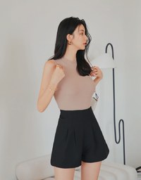 360° High Waisted Pleated Suit Short