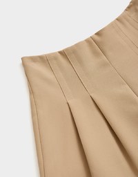 360° High Waisted Pleated Suit Short